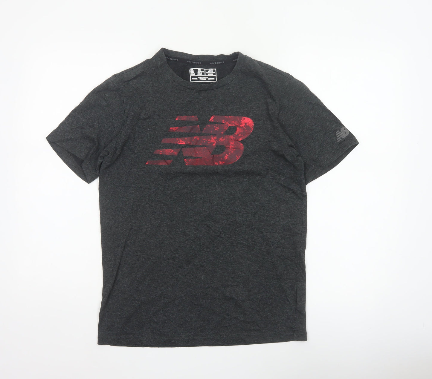 New Balance Men’s Black S Graphic Logo Sports Crew Neck T-Shirt