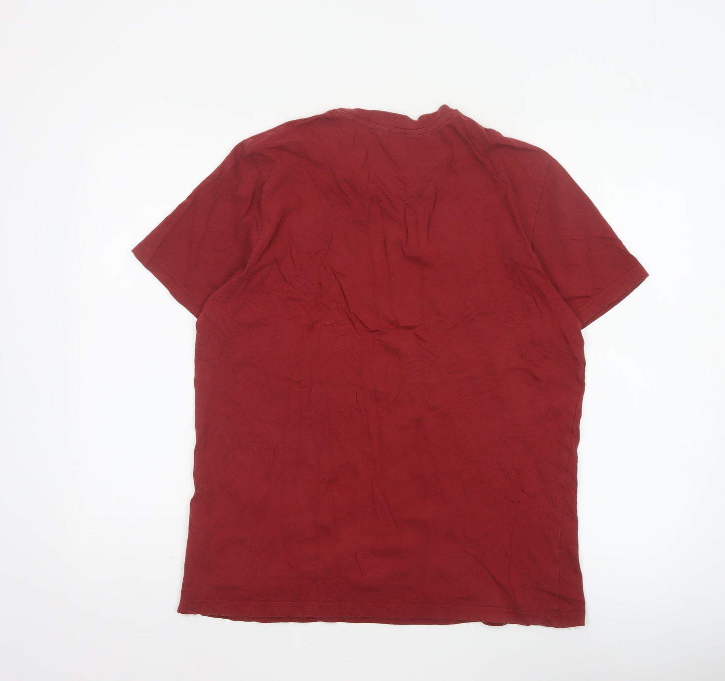 Ben Sherman Men's Red L Mod Target Logo Cotton Short Sleeve T-Shirt