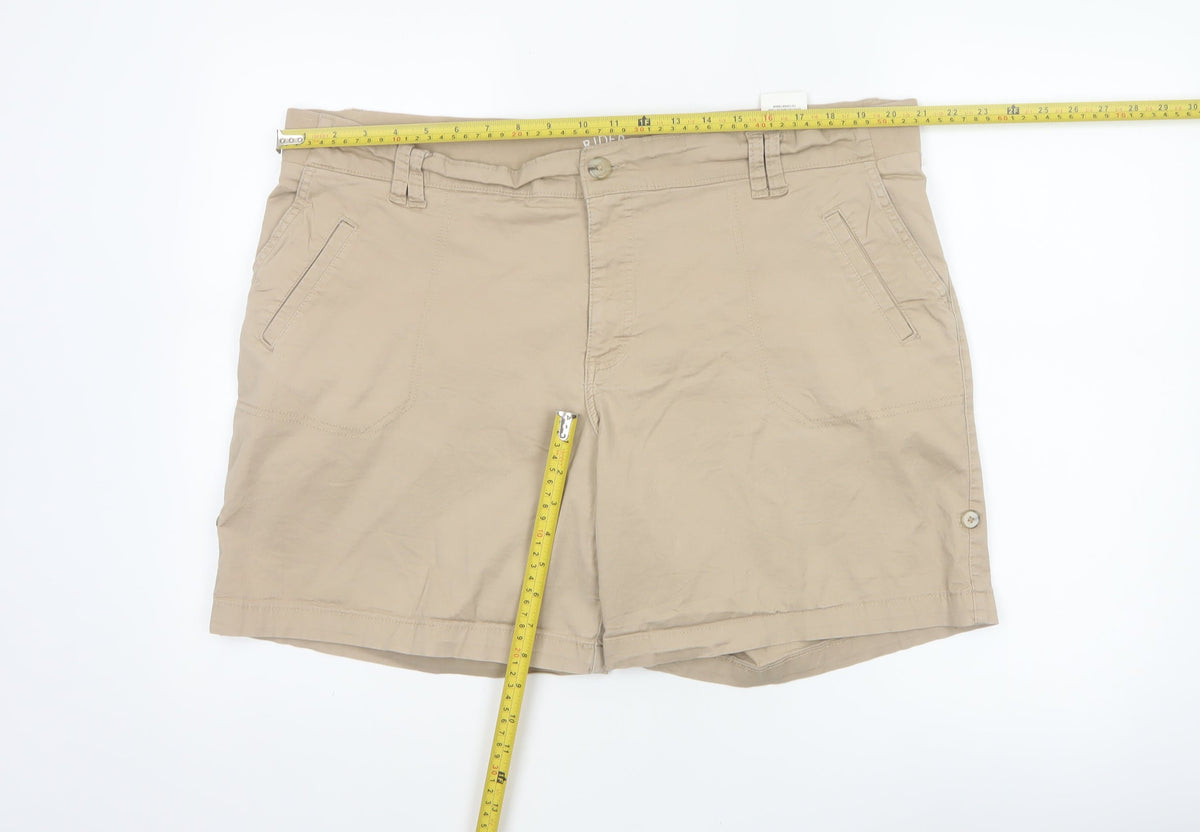 Riders by Lee Women’s Beige Cotton Stretch Shorts Size 20