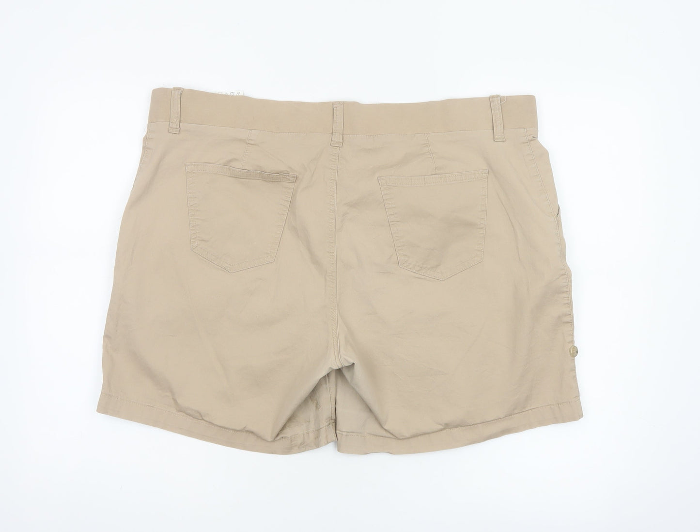 Riders by Lee Women’s Beige Cotton Stretch Shorts Size 20