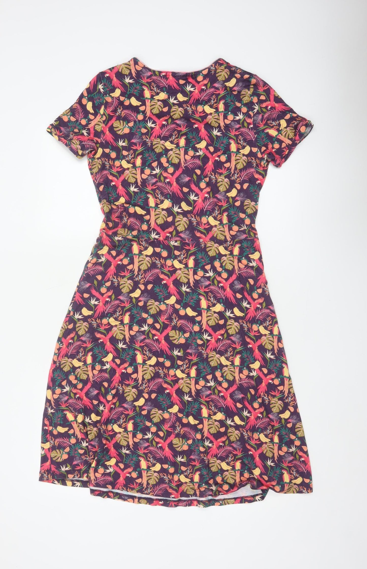 Joe Browns Women's Multicoloured UK 10 Fit & Flare Tropical Dress
