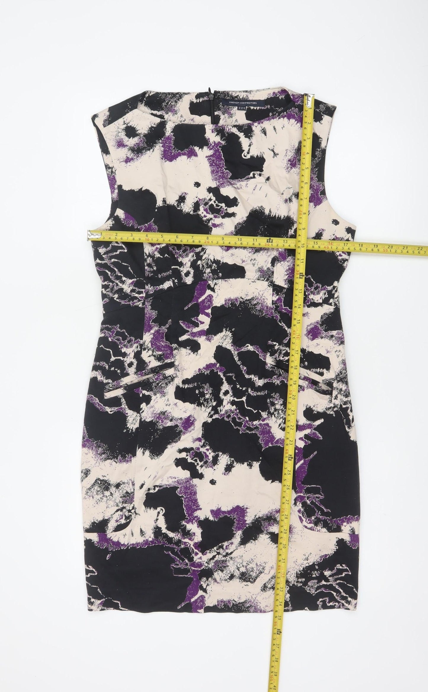 French Connection Women’s Multicoloured UK 14 Sheath Dress