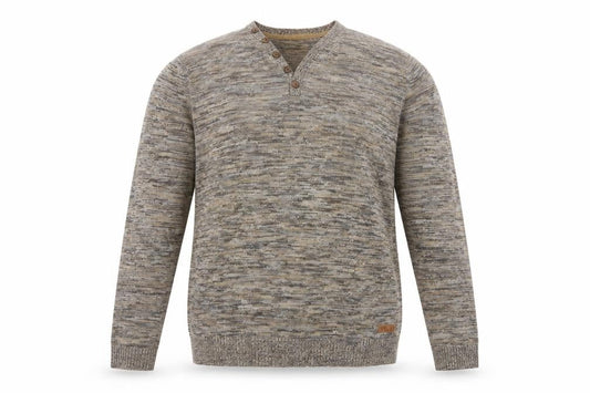 Edc Brand Men's Multicoloured S Cotton Knit Henley Jumper