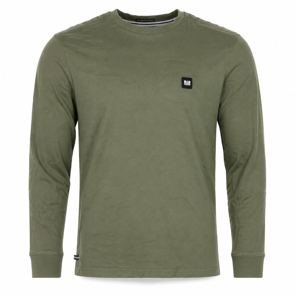 Men's Weekend Offender Green XS Long Sleeve Crew Neck Logo T-Shirt