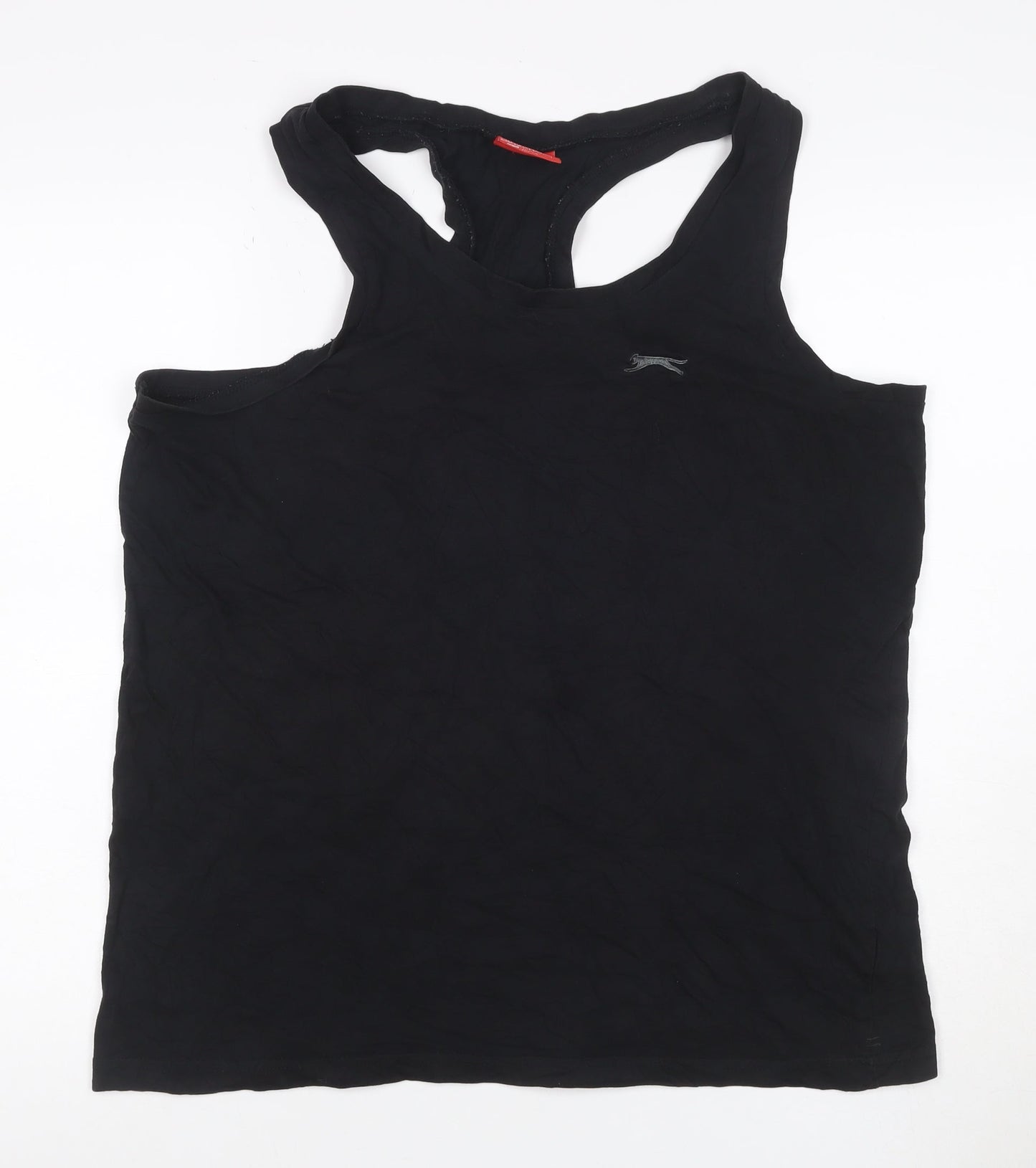 Slazenger Men's Black XL Sleeveless Cotton Racerback Sports T-Shirt