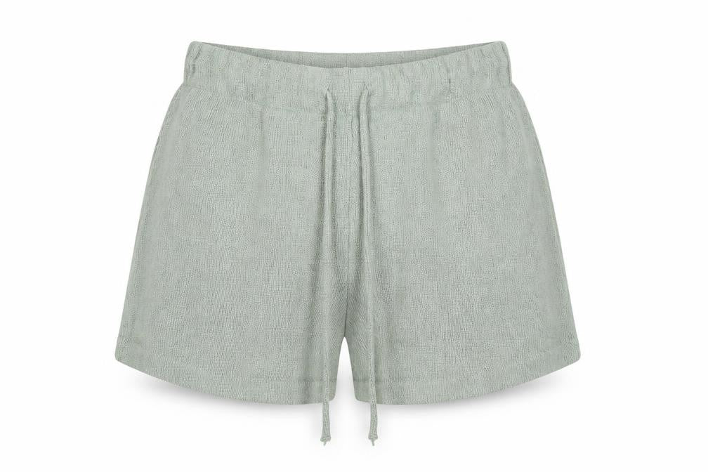 H&M Women’s Green S High Waist Knit Drawstring Sweat Shorts