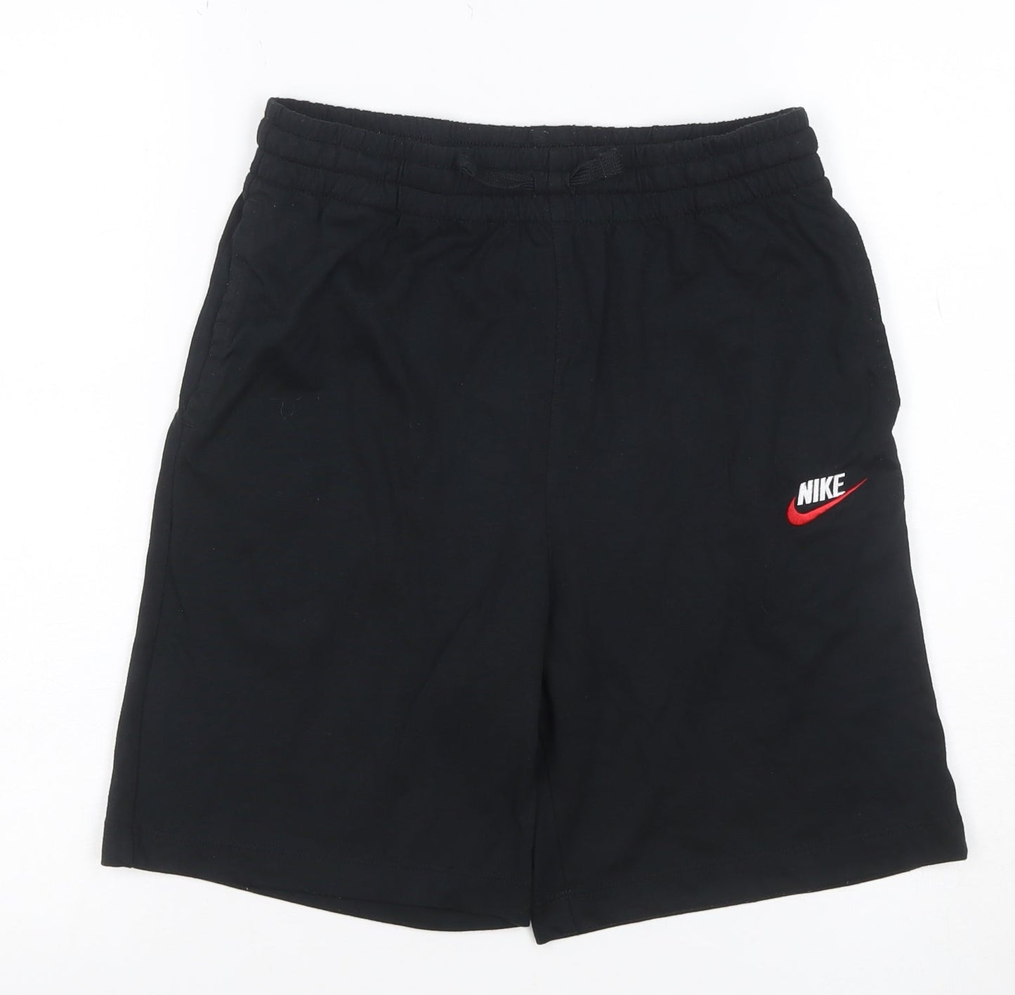 Nike Teens Black XL Athletic Drawstring Shorts Logo Pockets