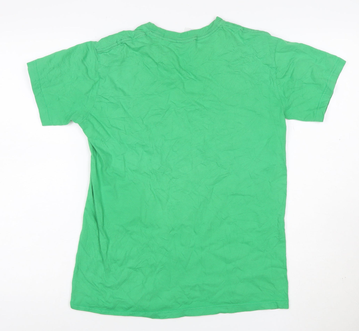 Star Wars Teens Green M Boba Fett Graphic Print Crew Neck T-Shirt