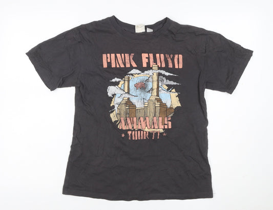 H&M Women Black XS Basic Pink Floyd Animals 77 Rock T-Shirt
