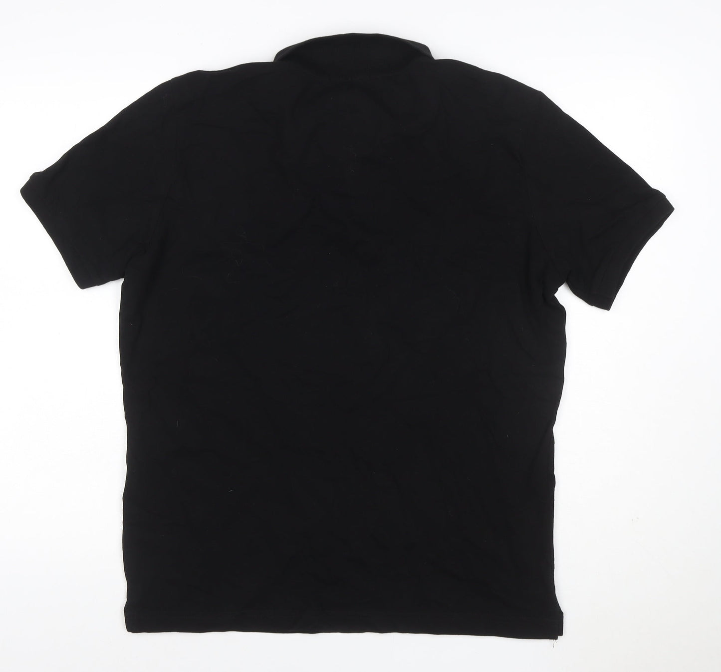 Polo Ralph Lauren Men's Black 2XL Bear Logo Cotton Stretch Polo Shirt
