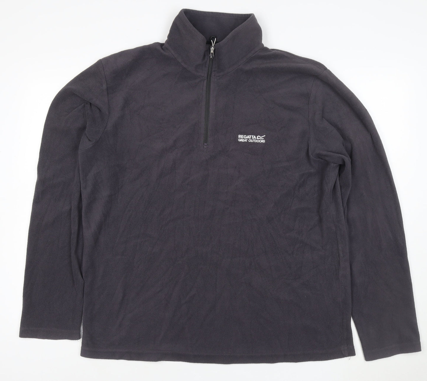 Regatta Men’s Black XL 1/4 Zip Fleece Sweatshirt Outdoor Pullover