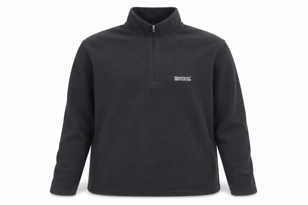 Regatta Men’s Black XL 1/4 Zip Fleece Sweatshirt Outdoor Pullover