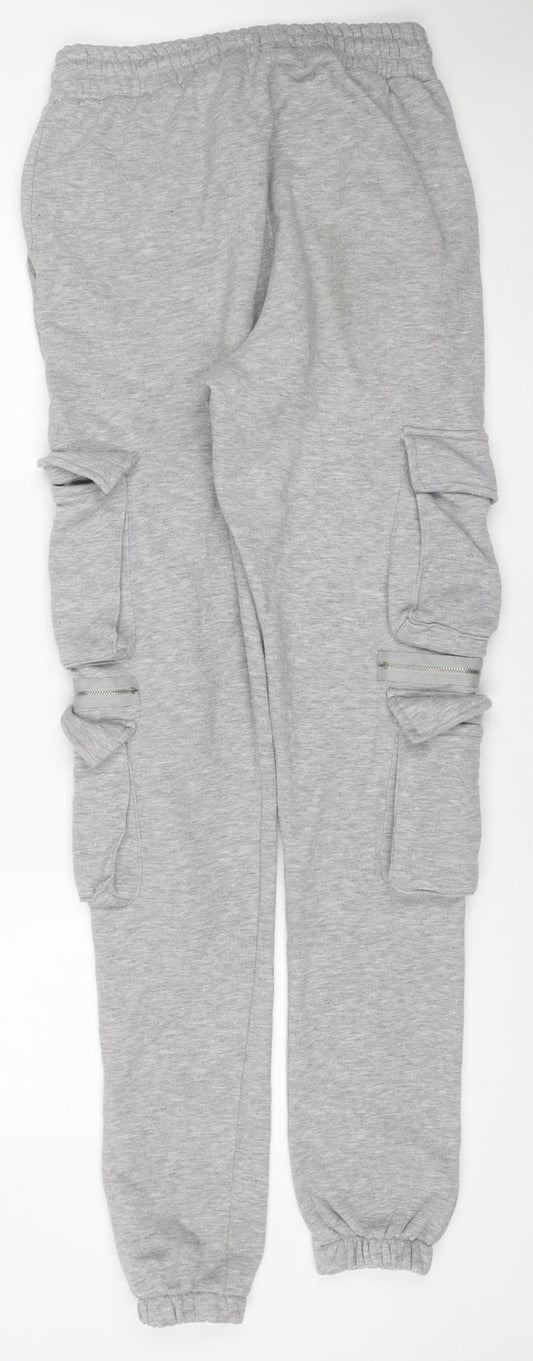 VANV Homme Men's Grey S Jogger Sweatpants Zip Pocket Drawstring