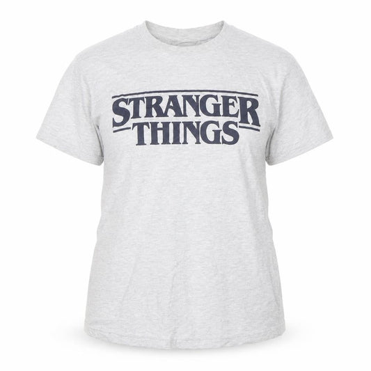 Netflix Stranger Things Women Grey M Graphic Short Sleeve T-Shirt