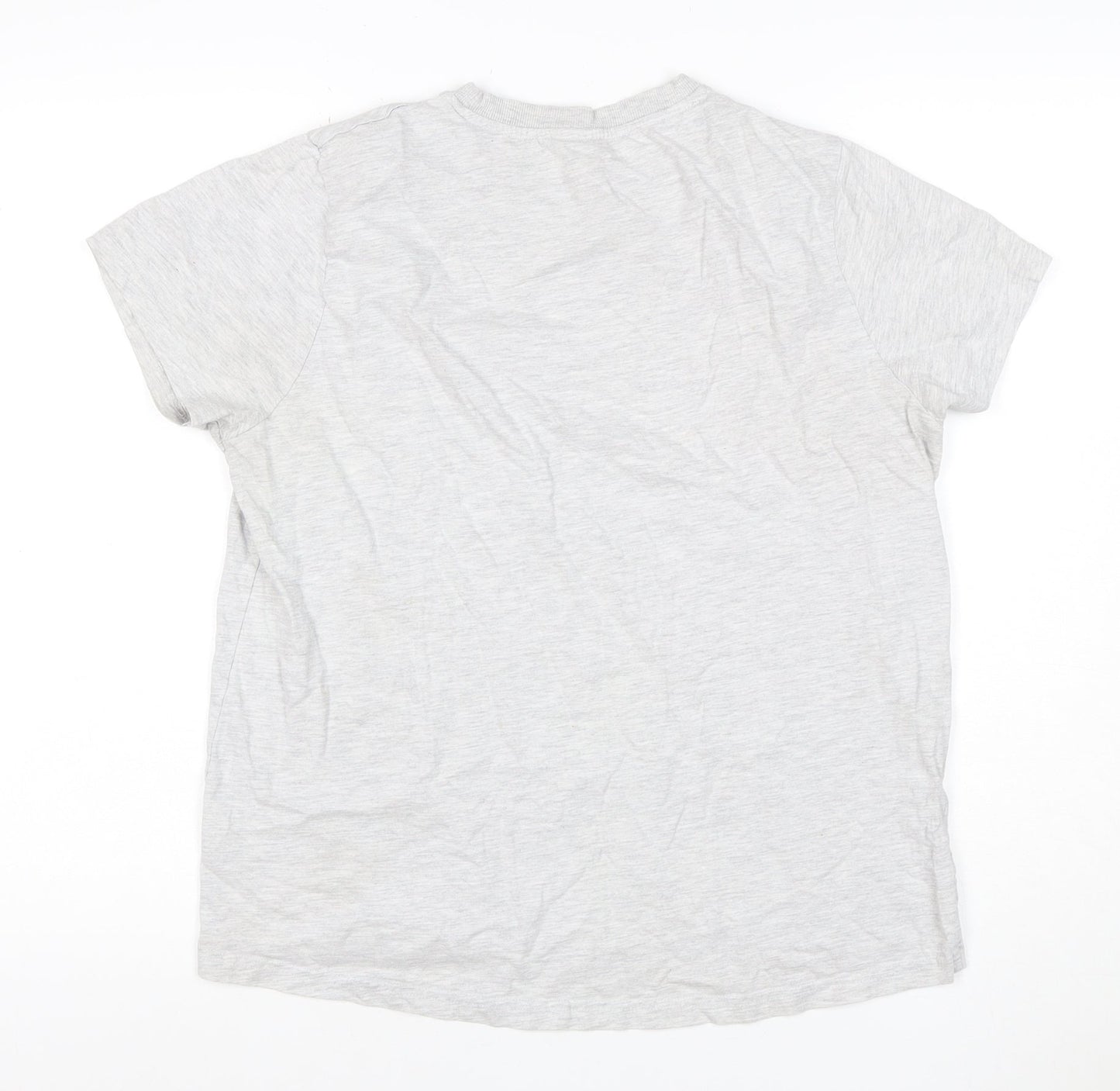 Netflix Stranger Things Women Grey M Graphic Short Sleeve T-Shirt