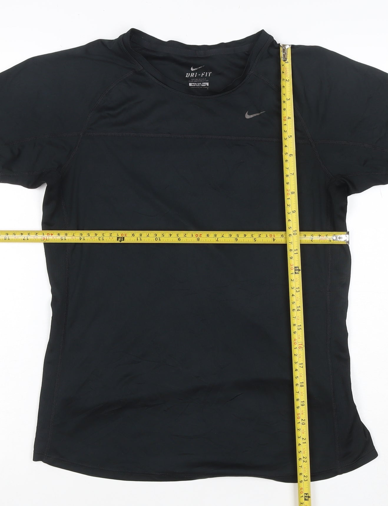 Nike Women’s Black M Dri-FIT Running Gym Athletic Jersey T-Shirt