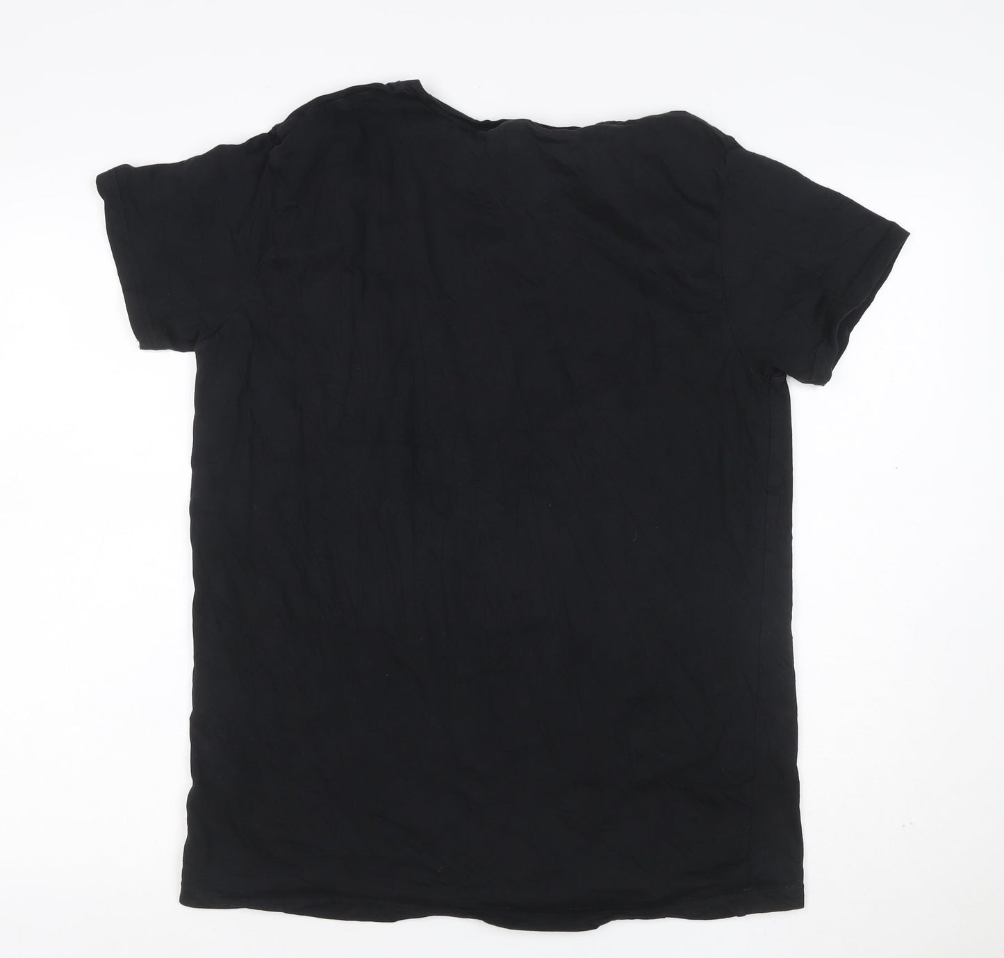 Pierre Cardin Men’s Black XL Crew Neck Logo Short Sleeve T-Shirt