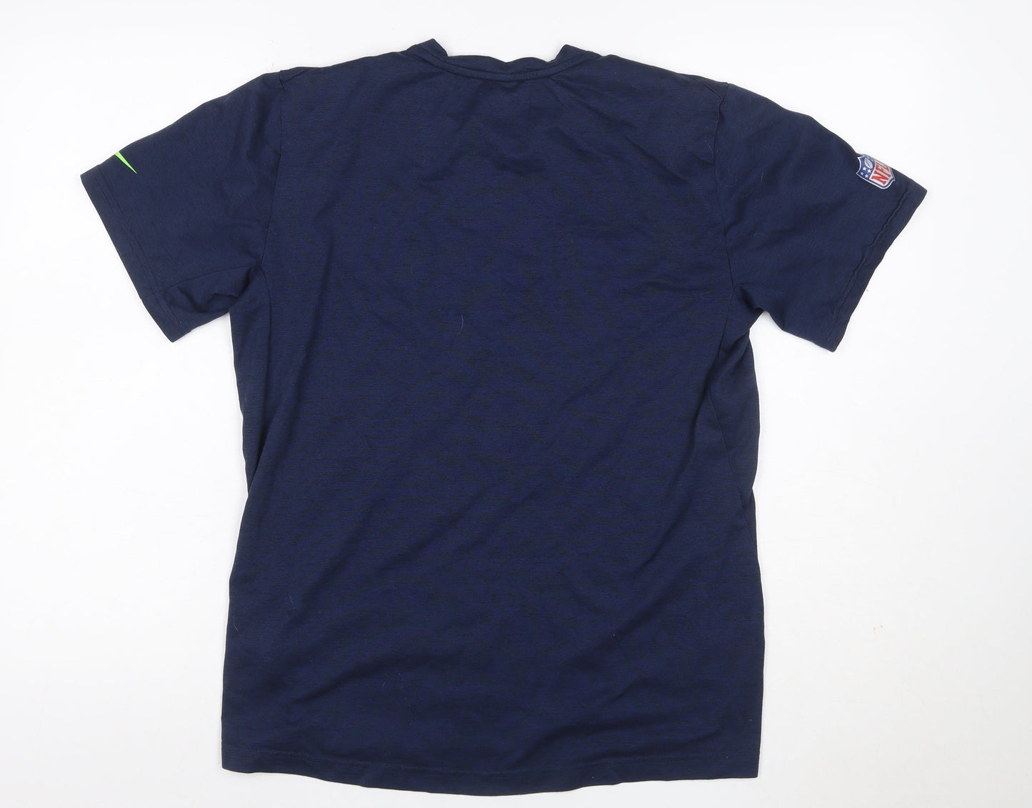 Nike Men Blue M Seattle Seahawks NFL Dri-FIT Logo Graphic T-Shirt
