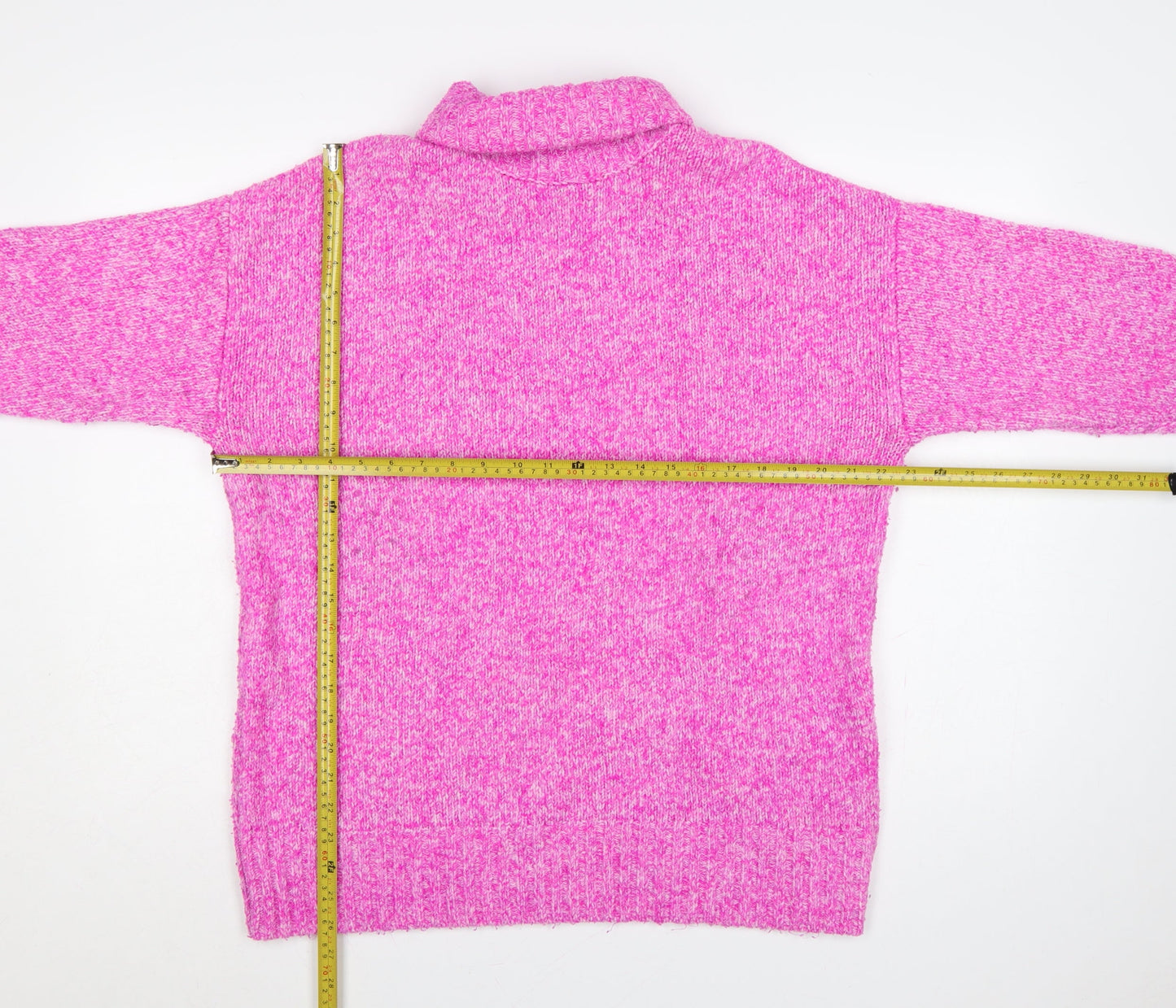 Tu Women’s Pink Roll Neck Knit Jumper Size 16 Long Sleeve Pullover