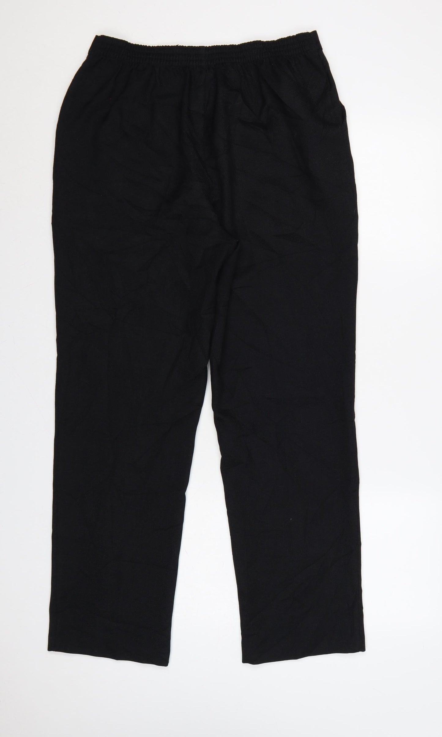 Et Vous Women’s Black Size 12 Straight Leg Dress Trousers