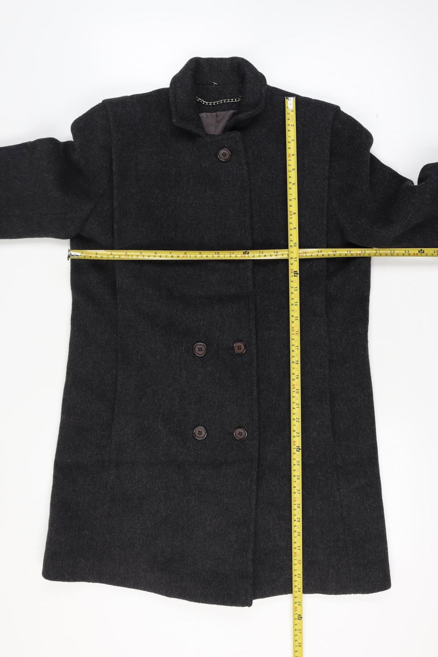 Rice Coat Company Size 14 Women’s Black Vintage Long Lined Pea Coat