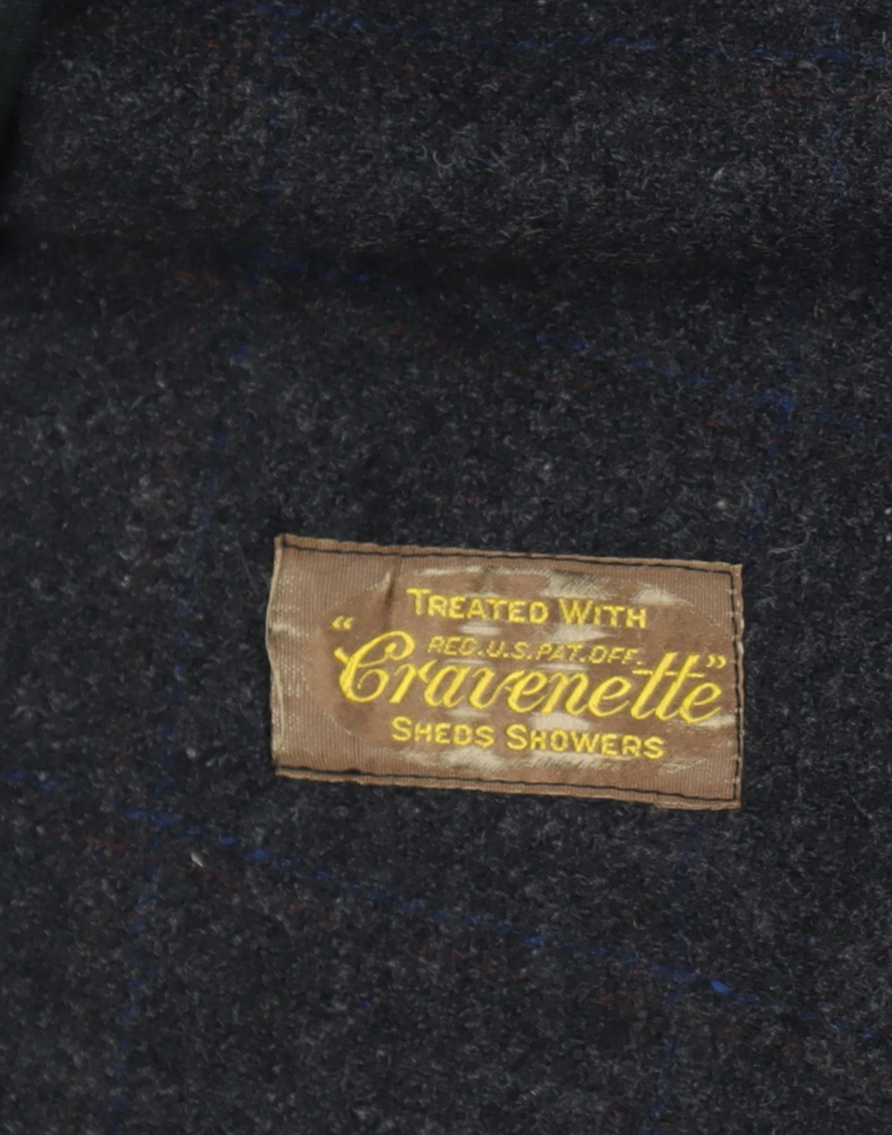 Manchester Clothes Men’s Chest 44 Black Checked Tweed Long Overcoat Vintage