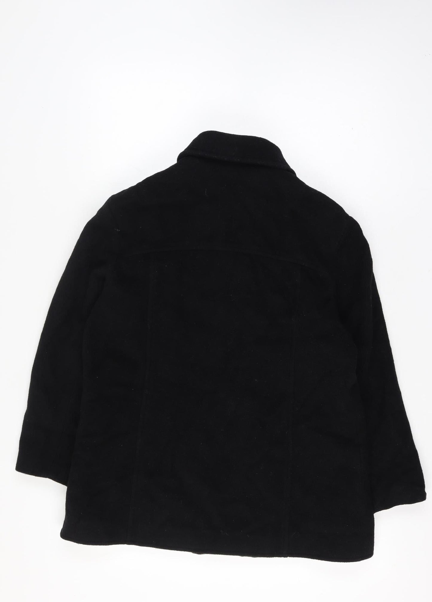Bonmarche Women’s Black Size 16 Wool Mohair Short Zip Coat