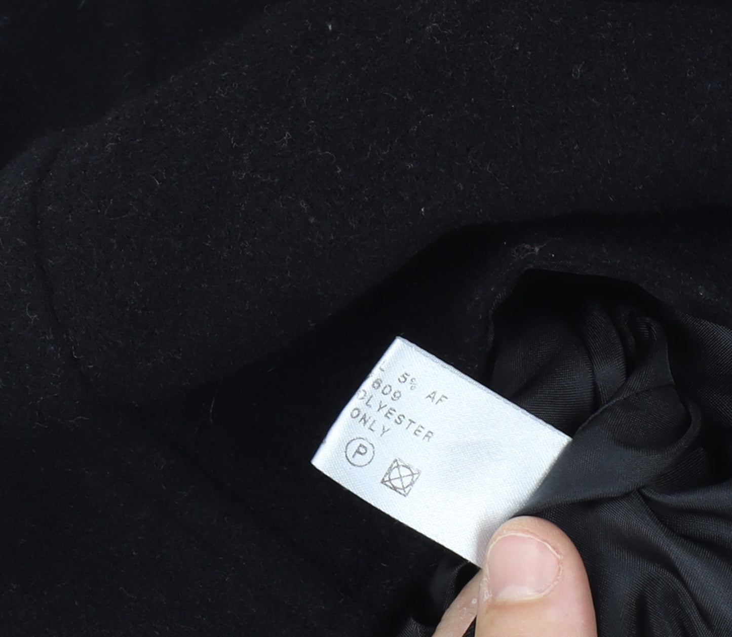 Bonmarche Women’s Black Size 16 Wool Mohair Short Zip Coat