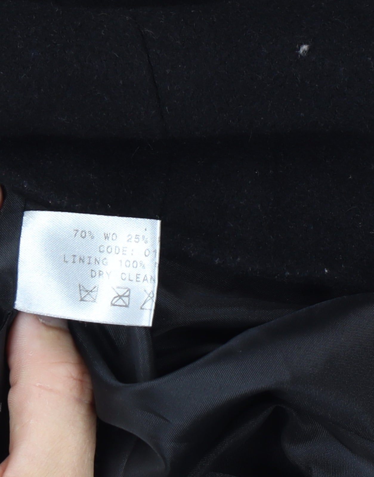 Bonmarche Women’s Black Size 16 Wool Mohair Short Zip Coat