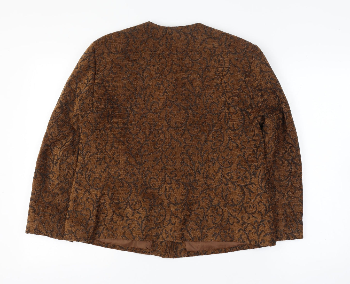 Tradition Collection Women’s Brown Paisley Blazer Jacket Size 10 Lined