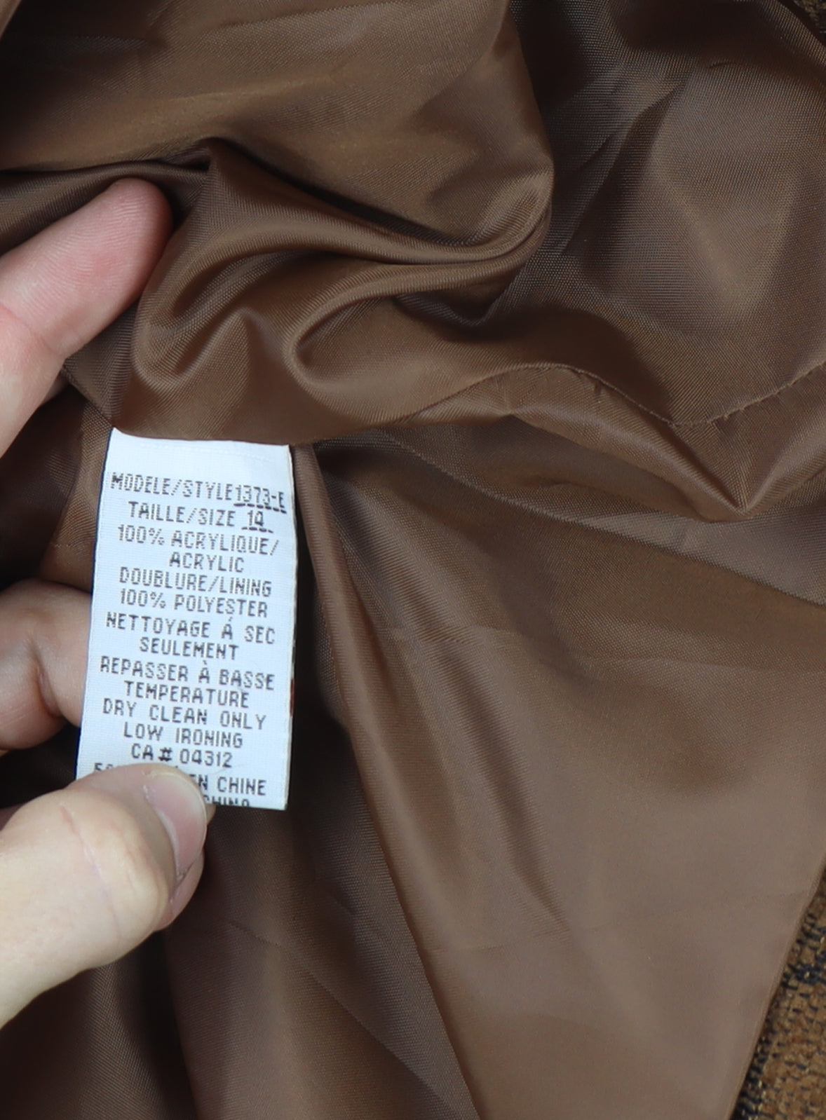 Tradition Collection Women’s Brown Paisley Blazer Jacket Size 10 Lined