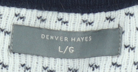 Denver Hayes Men’s Red L Fair Isle Christmas Crew Neck Pullover Jumper