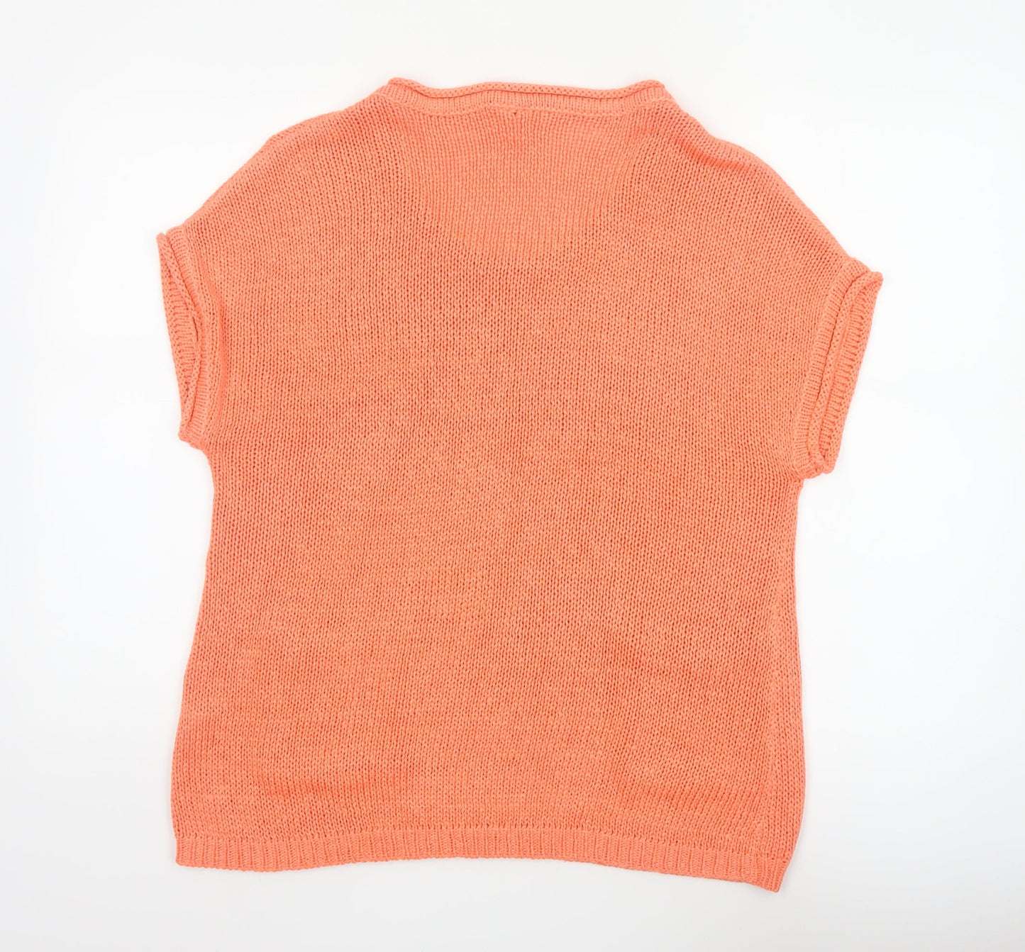 Intuition Women Orange Size 16 Knit Tunic Jumper Pockets