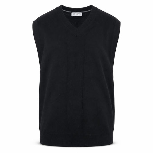 Concepts by Claiborne Men’s Black L Cotton V-Neck Knit Sweater Vest