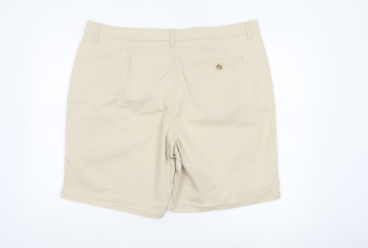 Dunnes Women’s Beige Size 20 Cotton Stretch Bermuda Chino Shorts