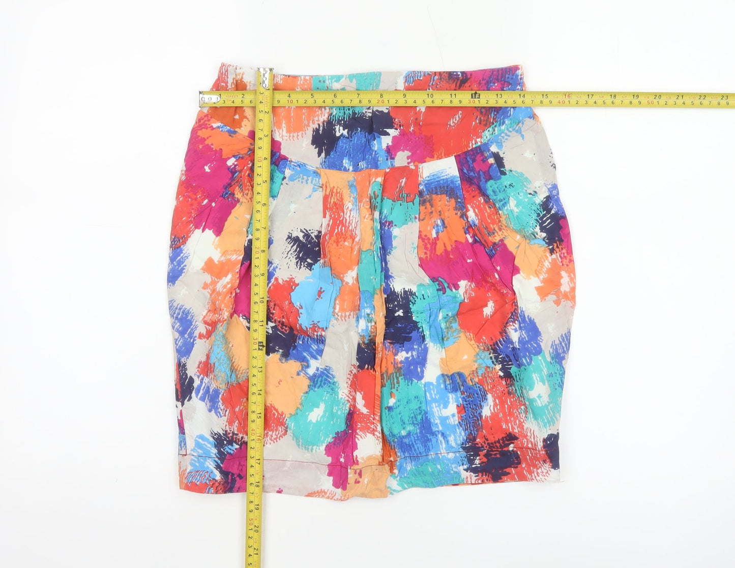 Great Plains Women Multicoloured UK 8 Knee Length Pencil Cotton Skirt