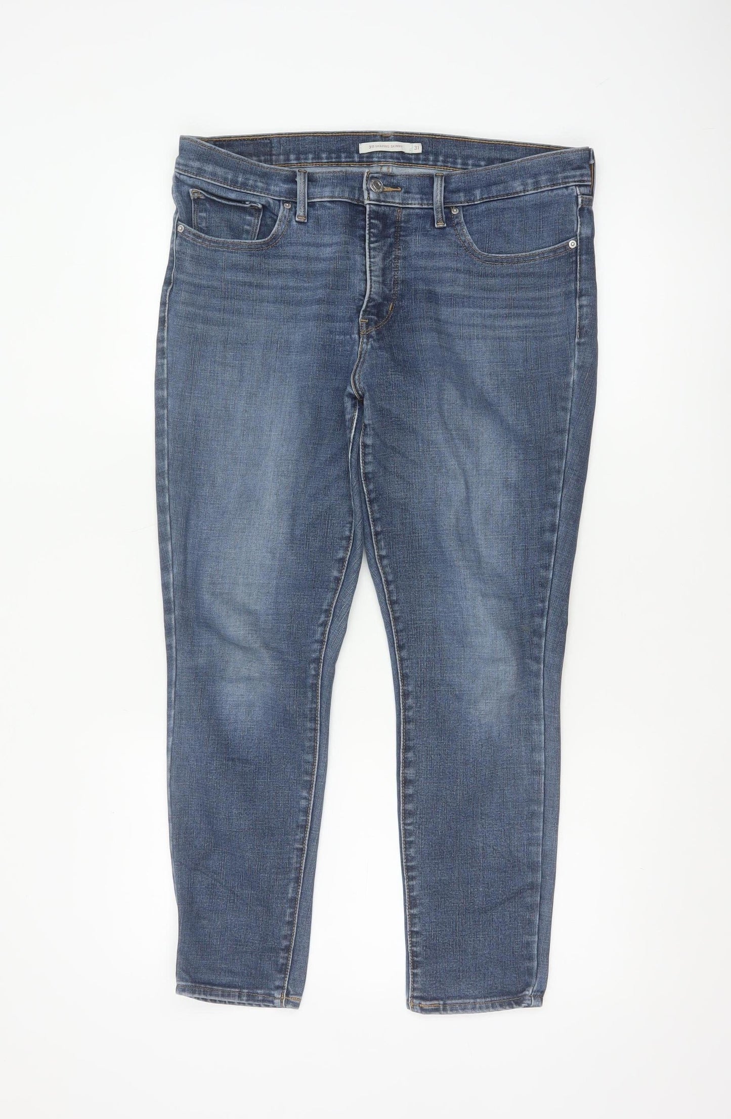 Levi's Women Blue 311 Shaping Skinny Mid Rise Jeans W31 UK 14