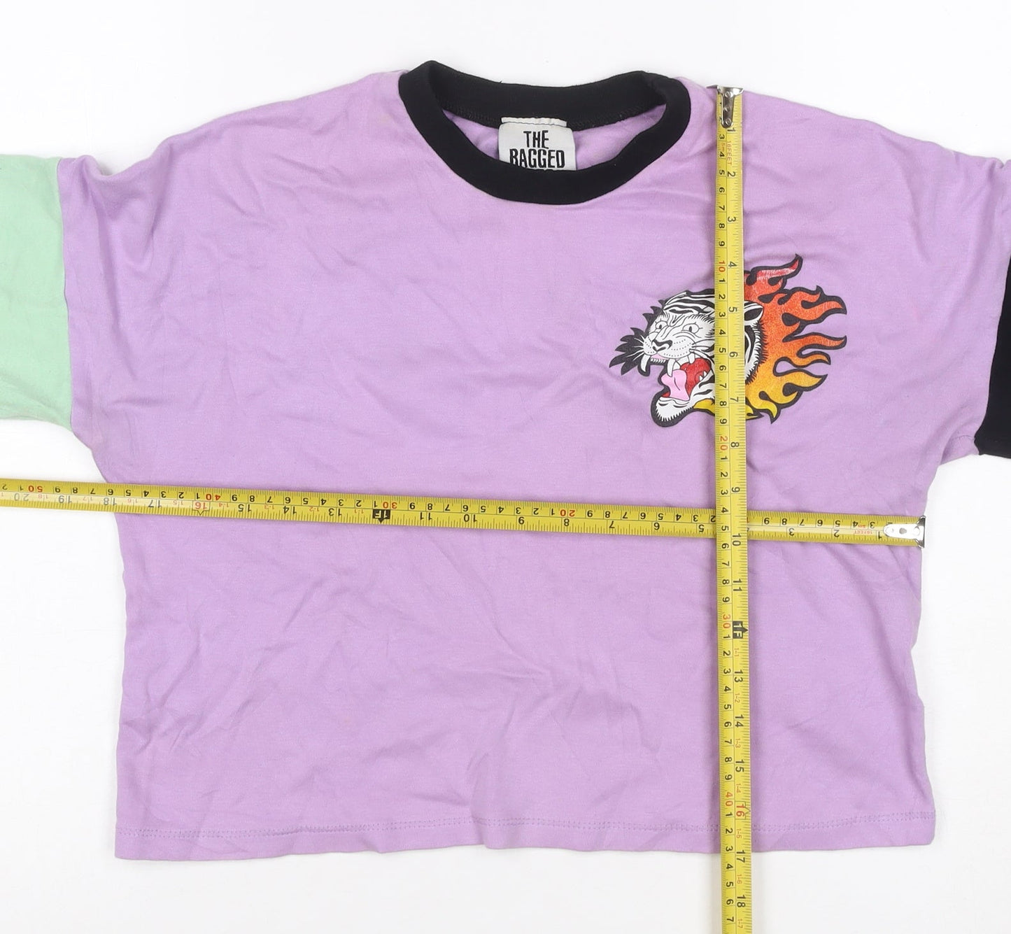 The Ragged Priest Women’s XS Multicoloured Tiger Colourblock Sweatshirt