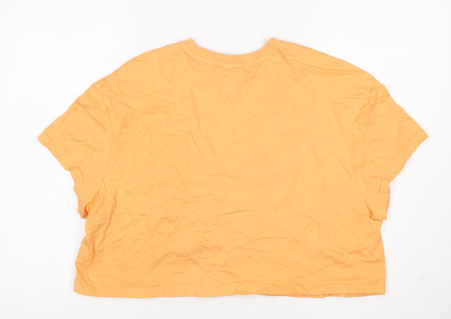 Disney 100 Primark Women Orange XL Stitch Cartoon T-Shirt