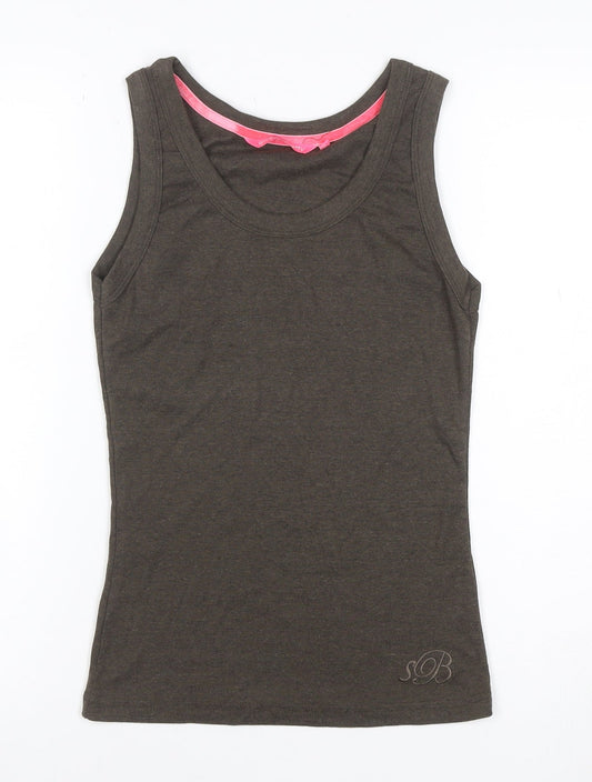 Sweaty Betty Women Grey M Basic Jersey Tank Top Sleeveless