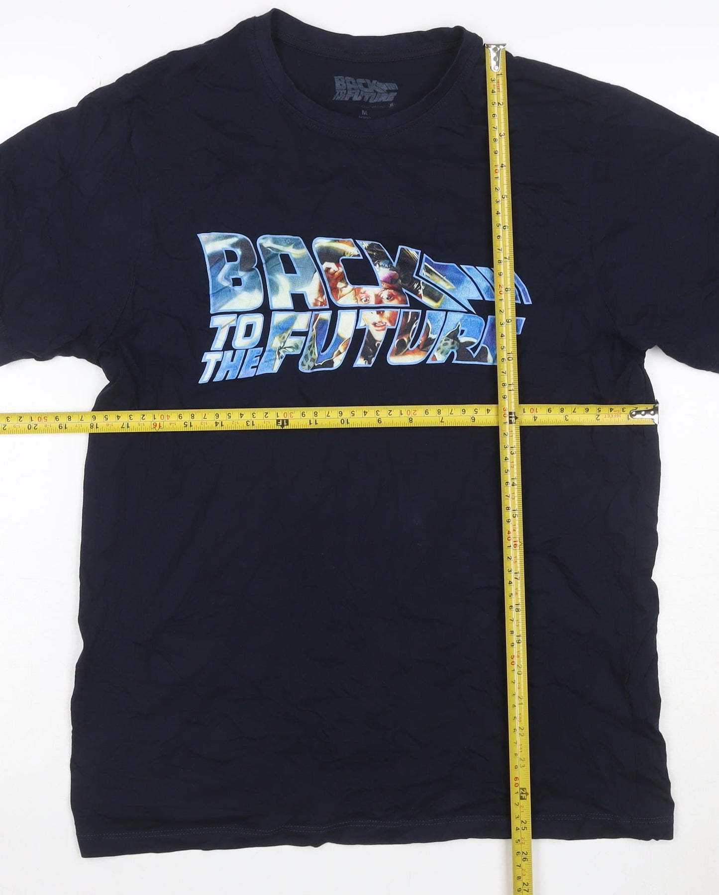 Back to the Future Men's Black M Graphic Movie 80s Crew Neck T-Shirt