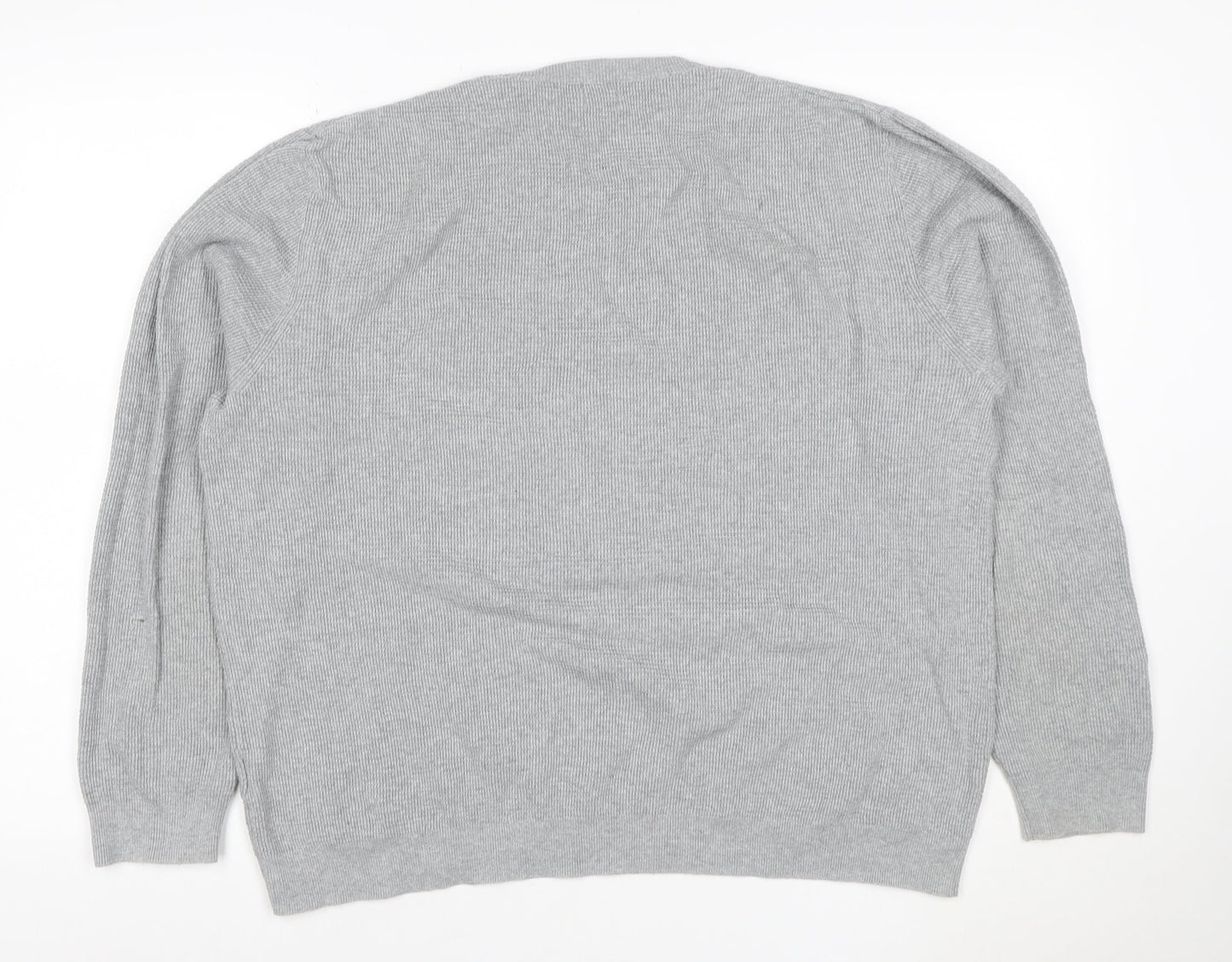Kin by John Lewis Men’s Grey XL Cotton Crew Neck Knit Pullover Jumper