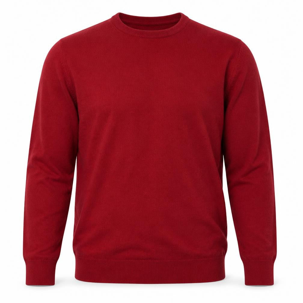 Dunnes Men’s Red XL Merino Blend Crew Neck Pullover Jumper