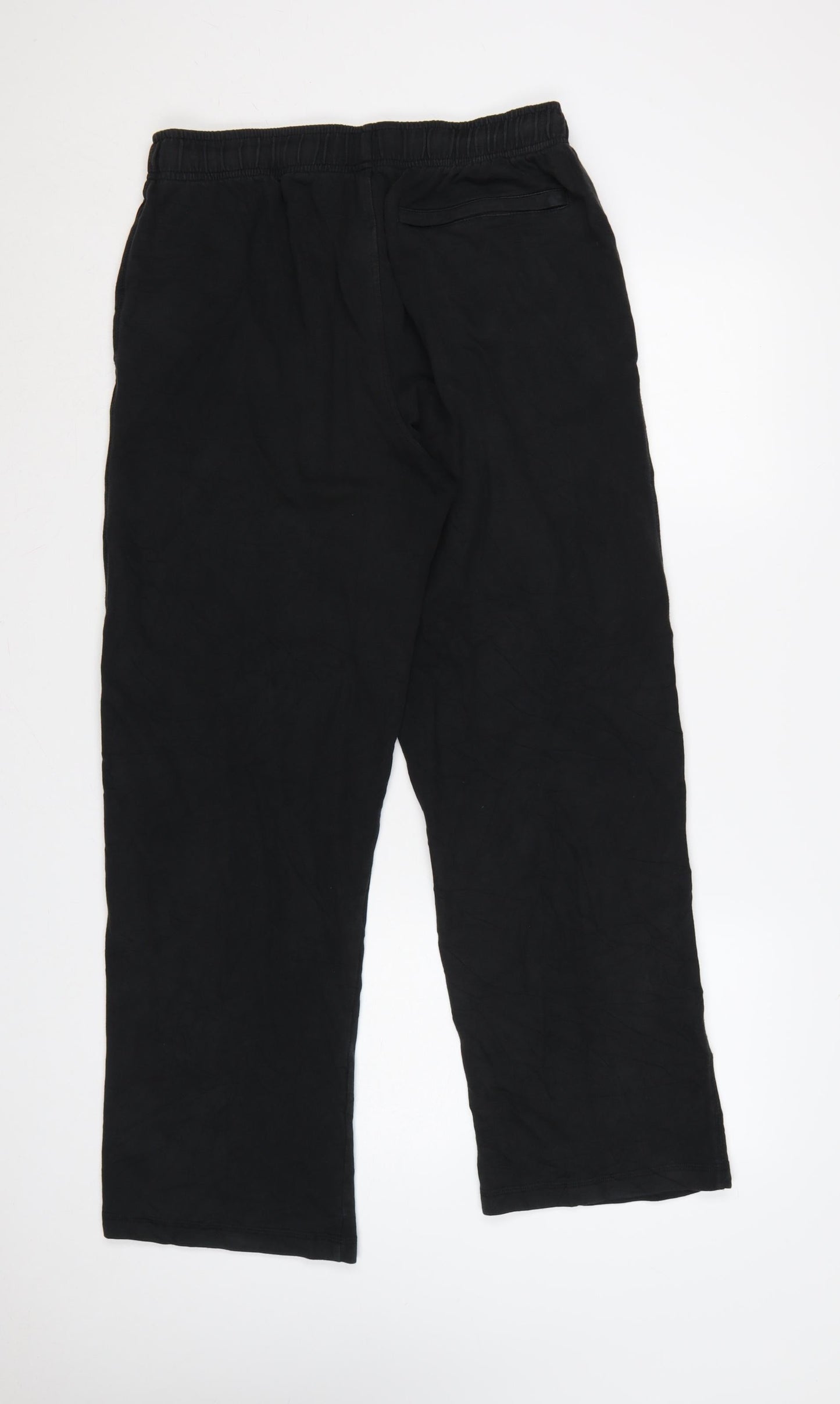 Marks & Spencer Men's Black 36in 31in Straight Elastic Waist Trousers