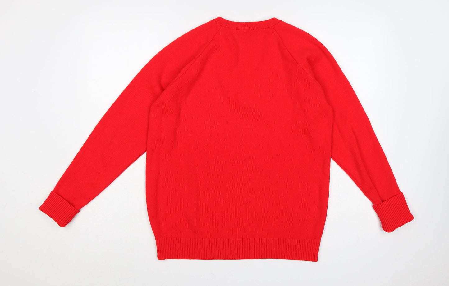 TPA Balmoral Men’s Red M V-Neck Acrylic Pullover Jumper Knit