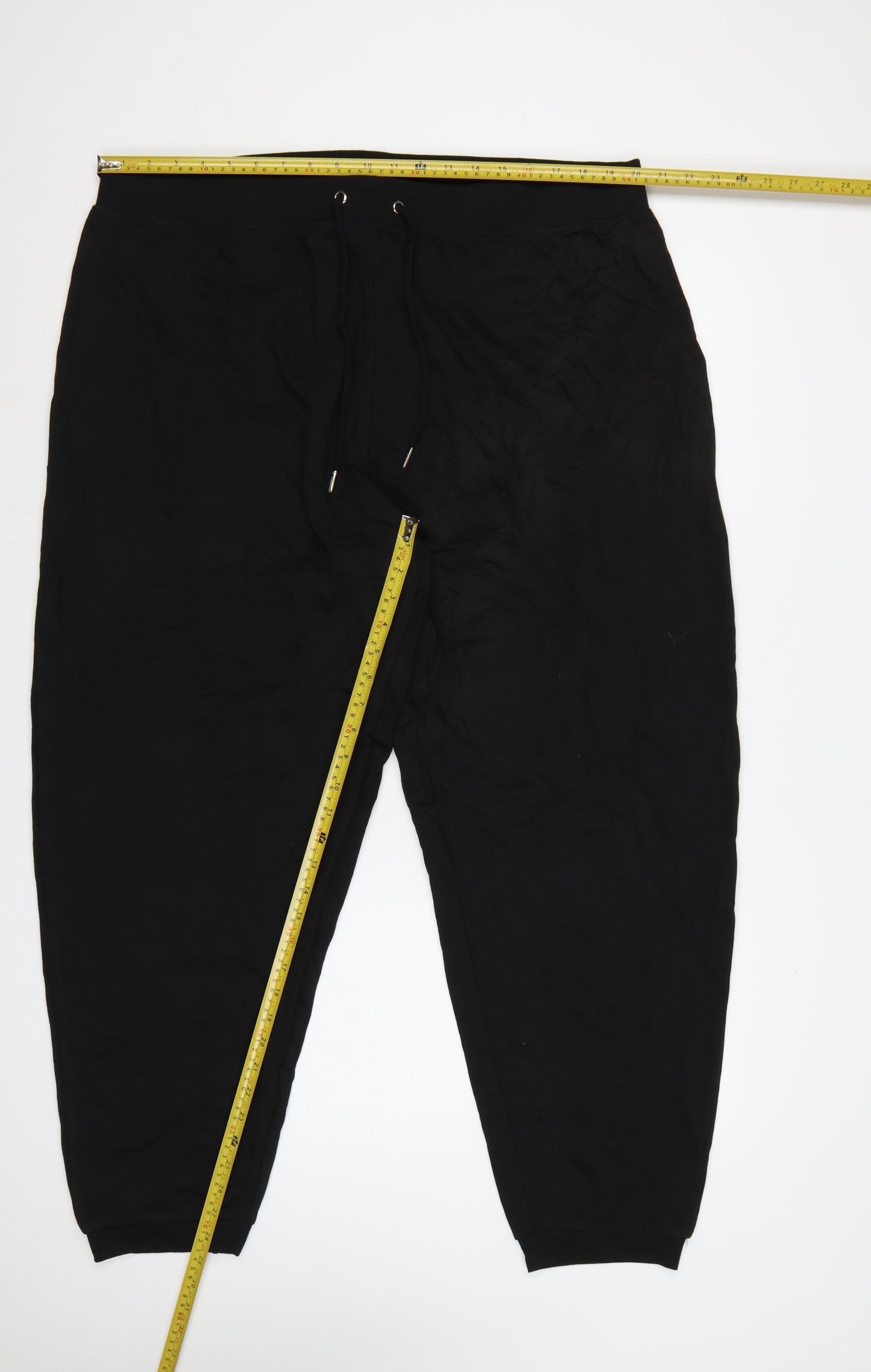 New Look Women’s Black Jogger Trousers UK 24 Plus Elastic Waist