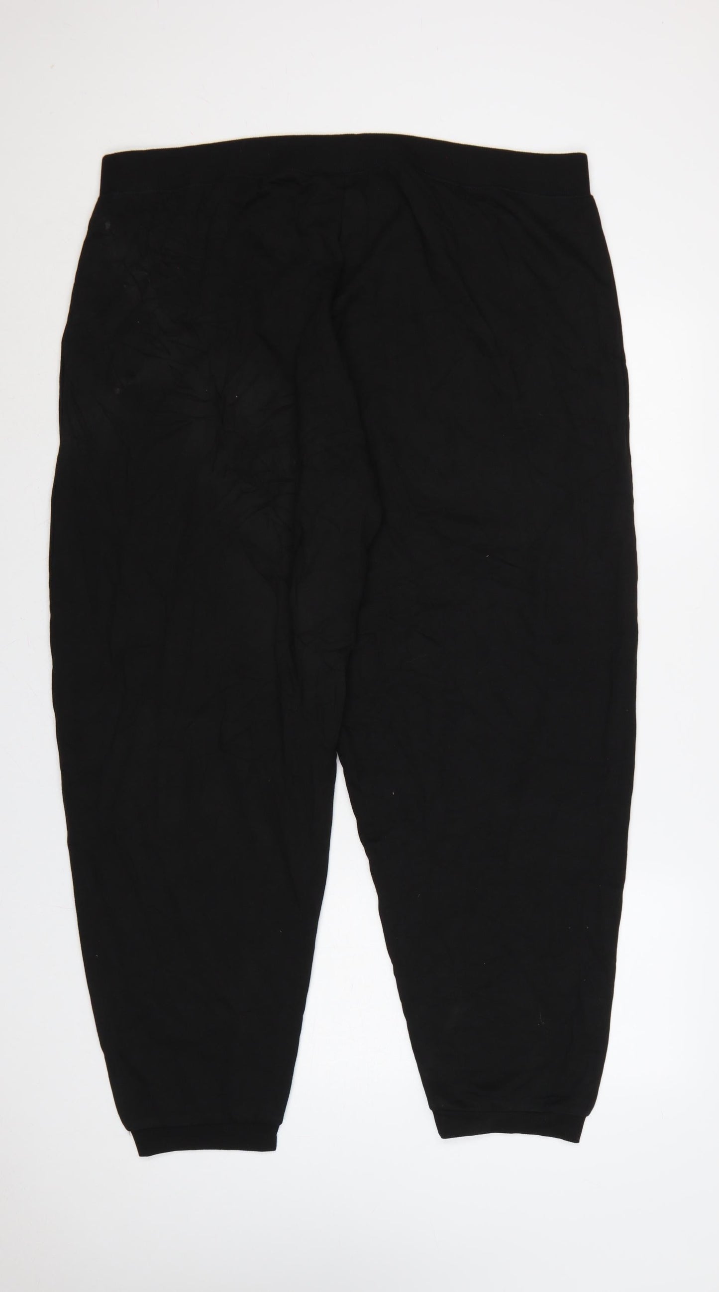 New Look Women’s Black Jogger Trousers UK 24 Plus Elastic Waist