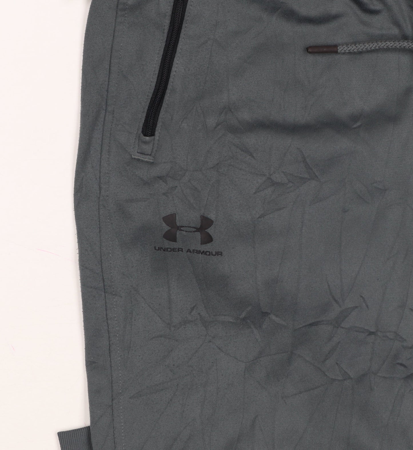 Under Armour Men's Grey S Jogger Trousers Loose Fit Zip Pockets