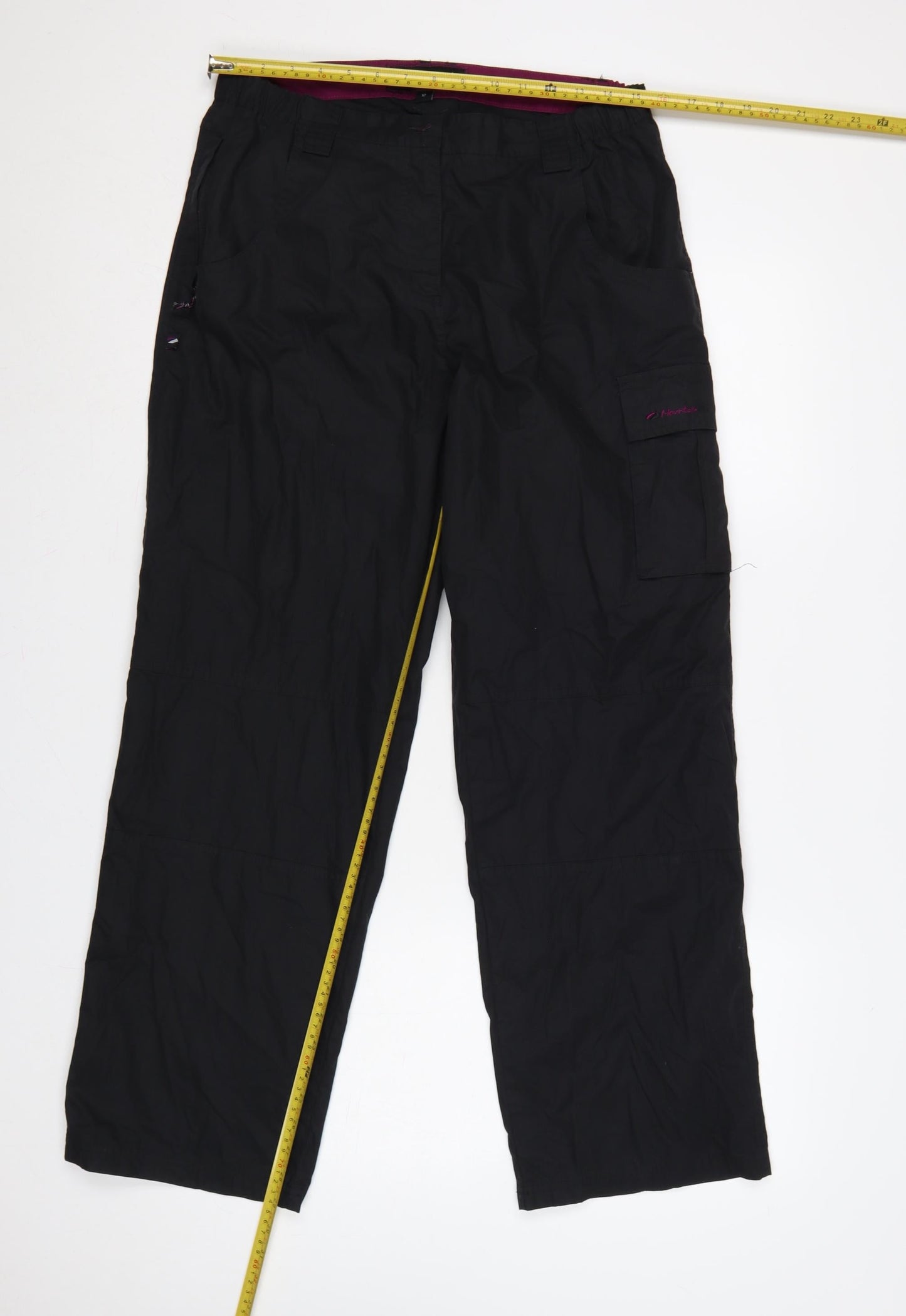 Mountainlife Women's Black Size 12 Cargo Outdoor Trousers Pockets