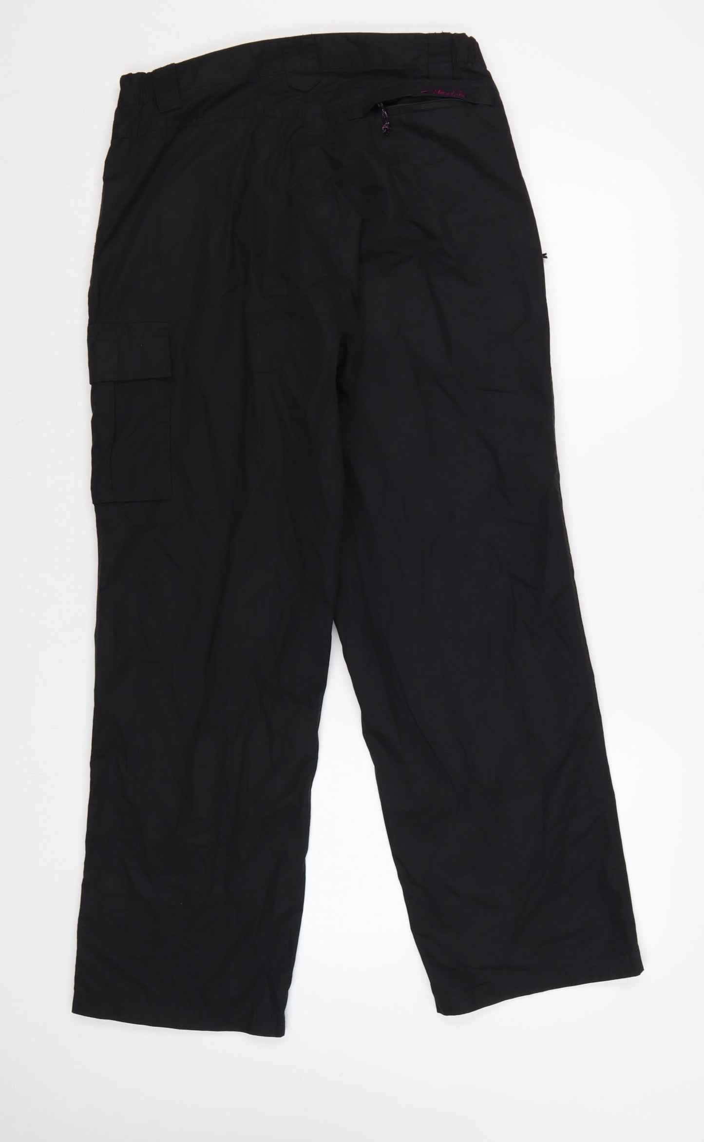 Mountainlife Women's Black Size 12 Cargo Outdoor Trousers Pockets